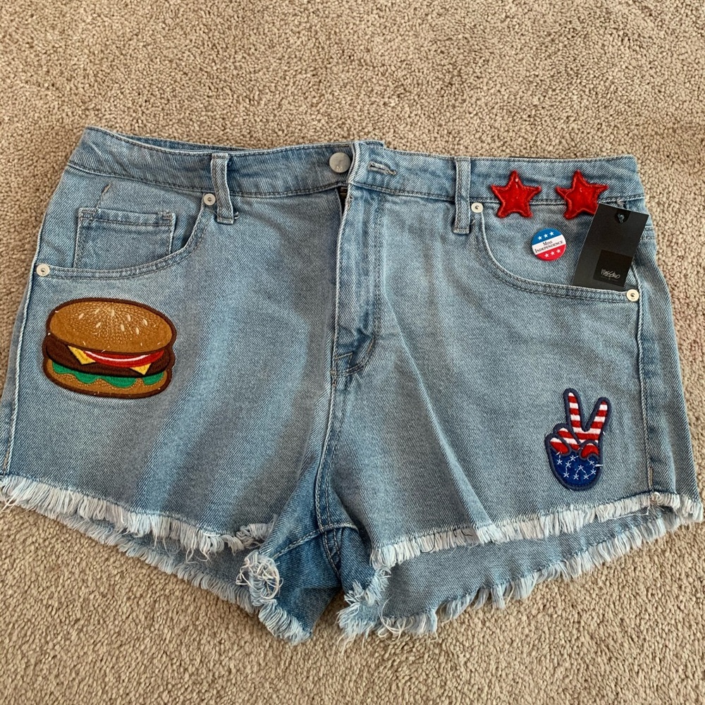 High rise shorts